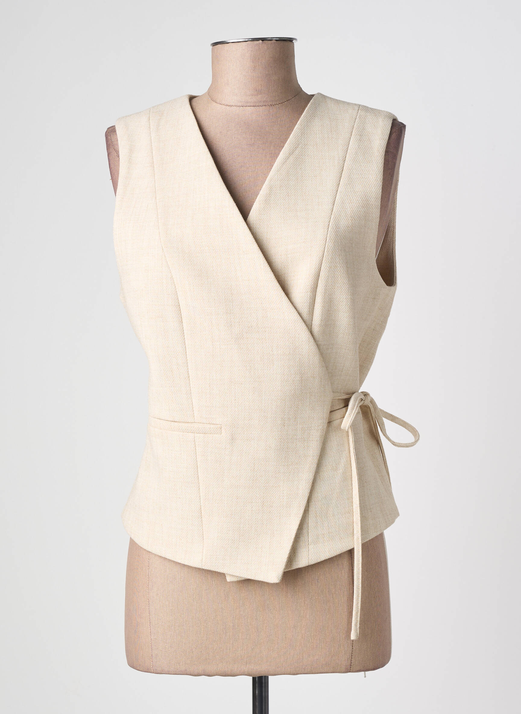 Jachete casual finisaj interior dublat bej GRACE & MILA femeie