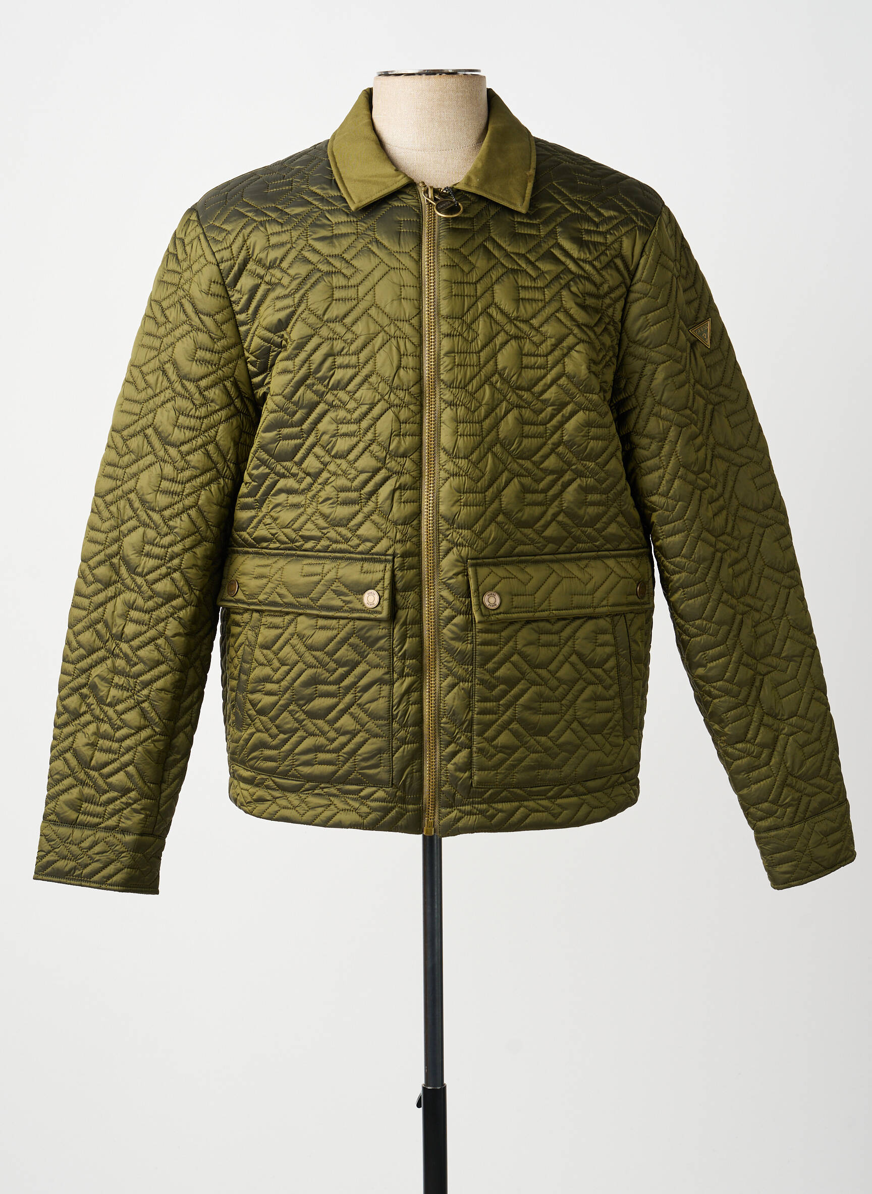 Jachete casual finisaj interior dublat verde GUESS bărbat