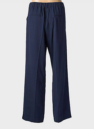 Pantalon drept țesătură crep mărime normală albastru PAKO LITTO femeie