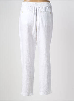 Pantalon drept țesătură crep mărime normală alb WHITE STUFF femeie