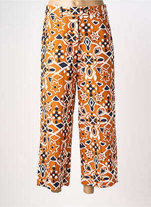 Pantalon 7/8 talie elastică mărime normală portocalie GRACE & MILA femeie