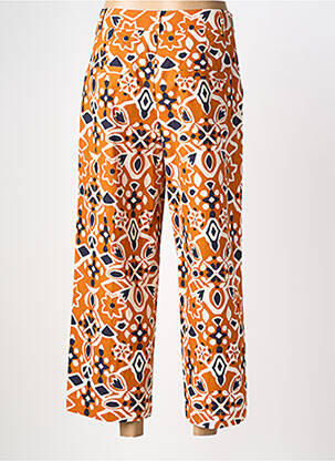 Pantalon 7/8 talie elastică mărime normală portocalie GRACE & MILA femeie