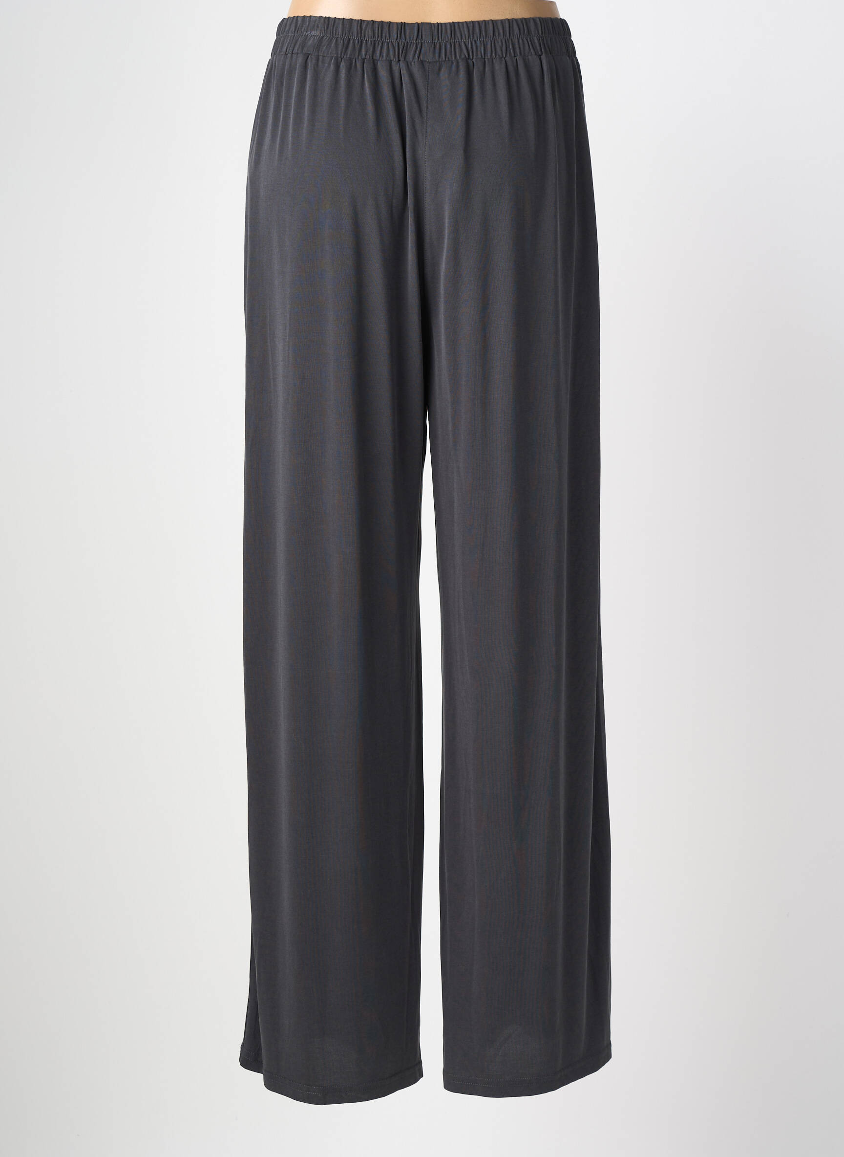 Pantalon drept elasticitate mărime normală gri GRACE & MILA femeie