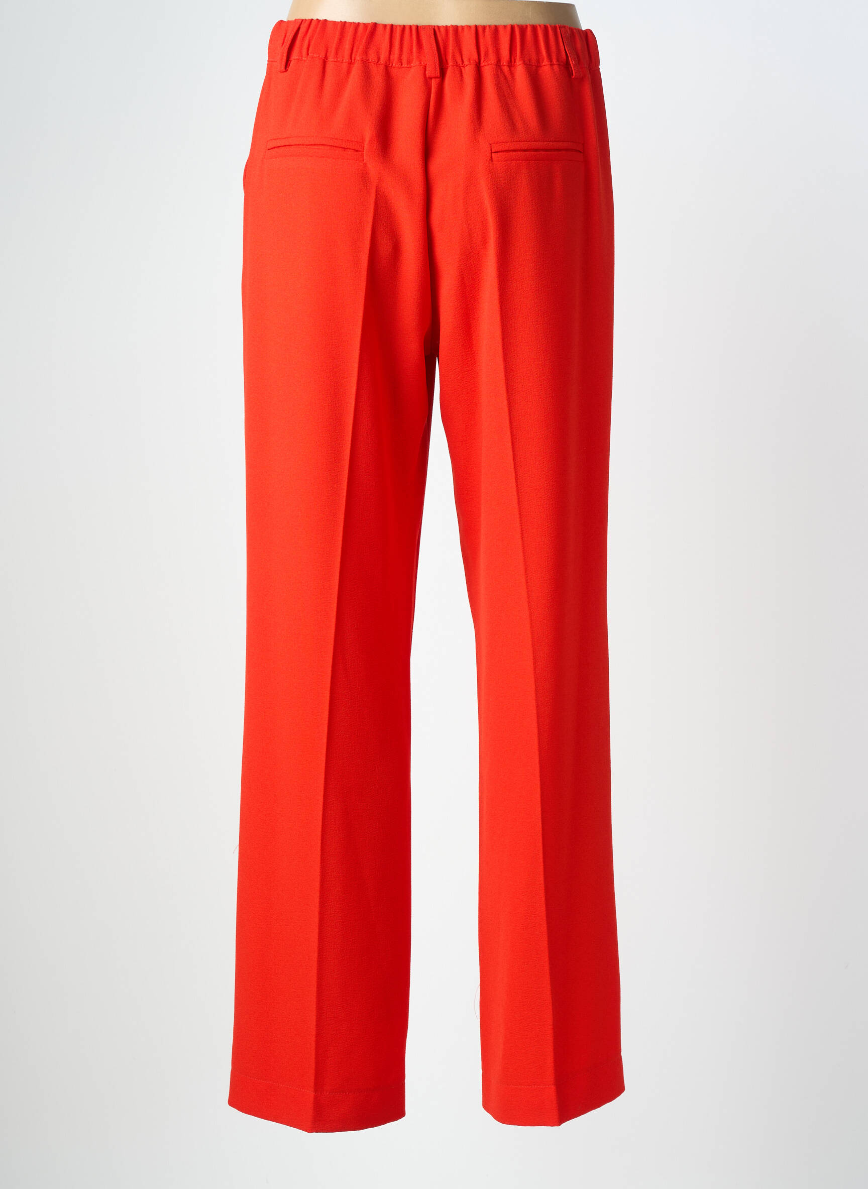 Pantalon drept țesătură crep mărime normală roșu PAKO LITTO femeie