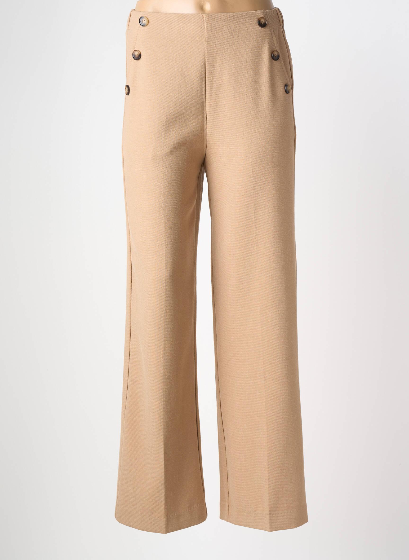 Pantalon evazat elasticitate talie înaltă maro GRACE & MILA femeie