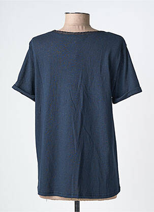 Tricou croială dreaptă mâneci scurte albastru GRACE & MILA femeie