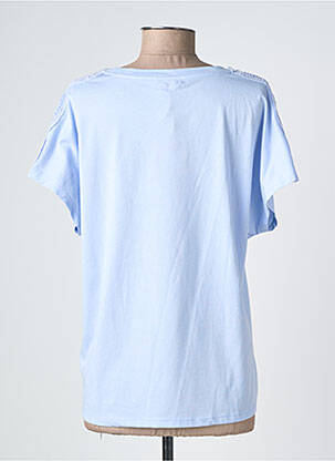 Tricou croială dreaptă mâneci scurte albastru GOA femeie