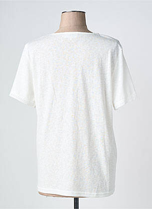 Tricou croială dreaptă mâneci scurte alb GRACE & MILA femeie