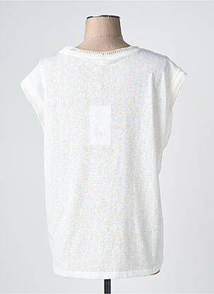 Tricou croială dreaptă mâneci scurte alb GRACE & MILA femeie