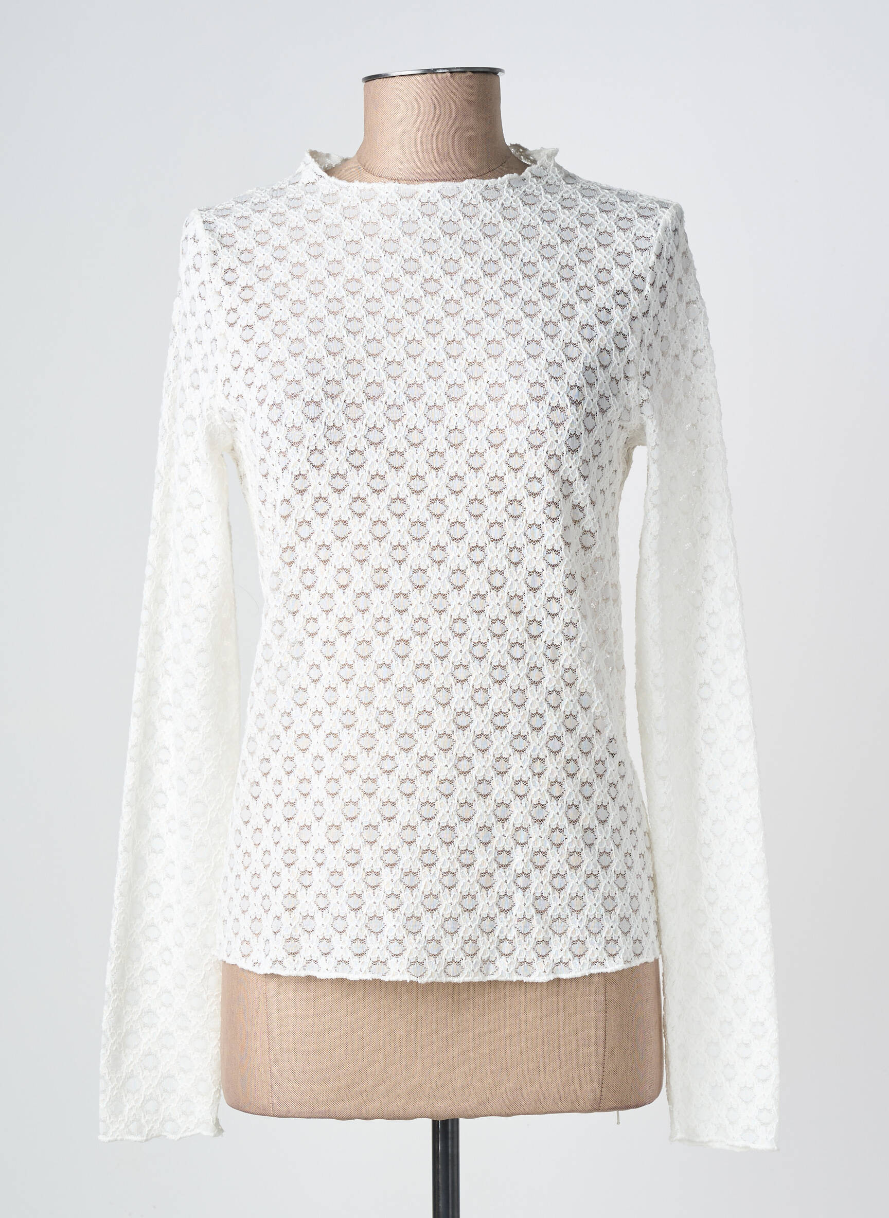 Tricou mâneci lungi mâneci lungi alb GRACE & MILA femeie
