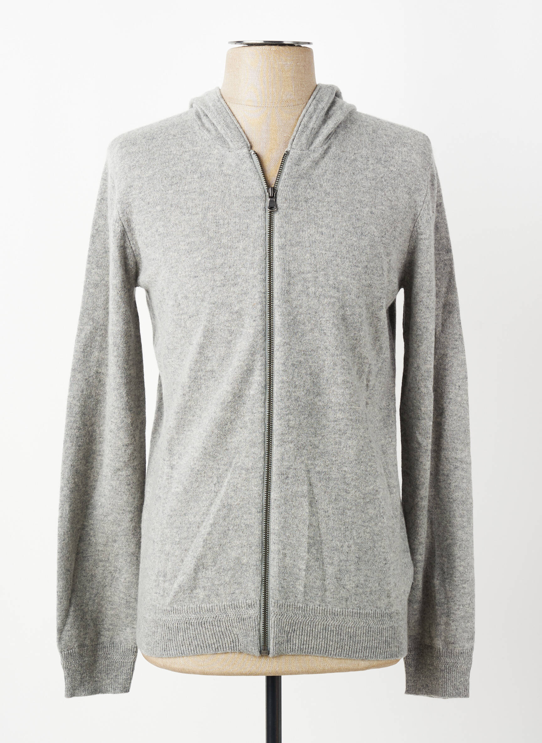 Jachete casual strânsă pe partea de jos gri IKKS bărbat