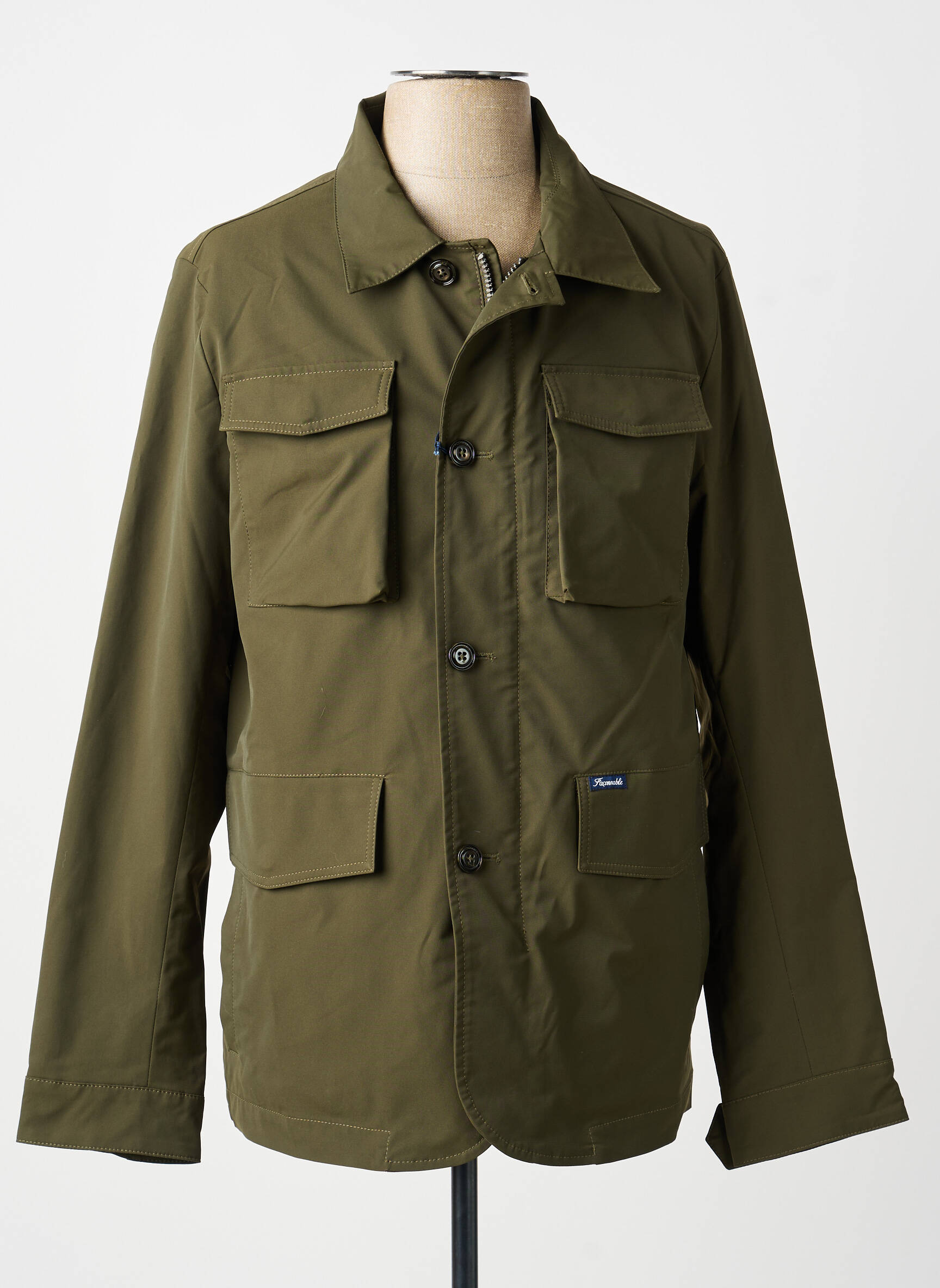Jachete casual finisaj interior dublat verde FACONNABLE bărbat