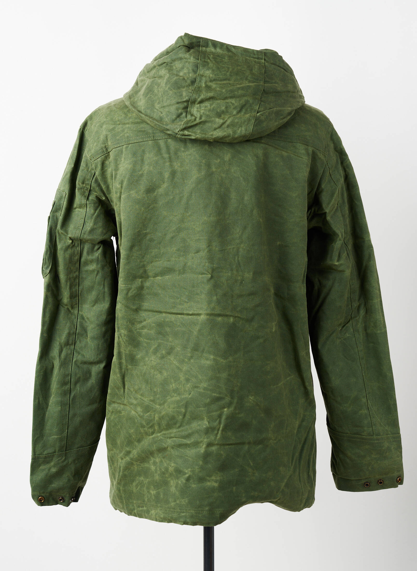 Parka finisaj interior căptușeală satinată cu glugă verde BOMBERS bărbat