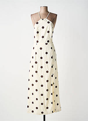 Rochie lungă fără mâneci fără mâneci bej GRACE & MILA femeie