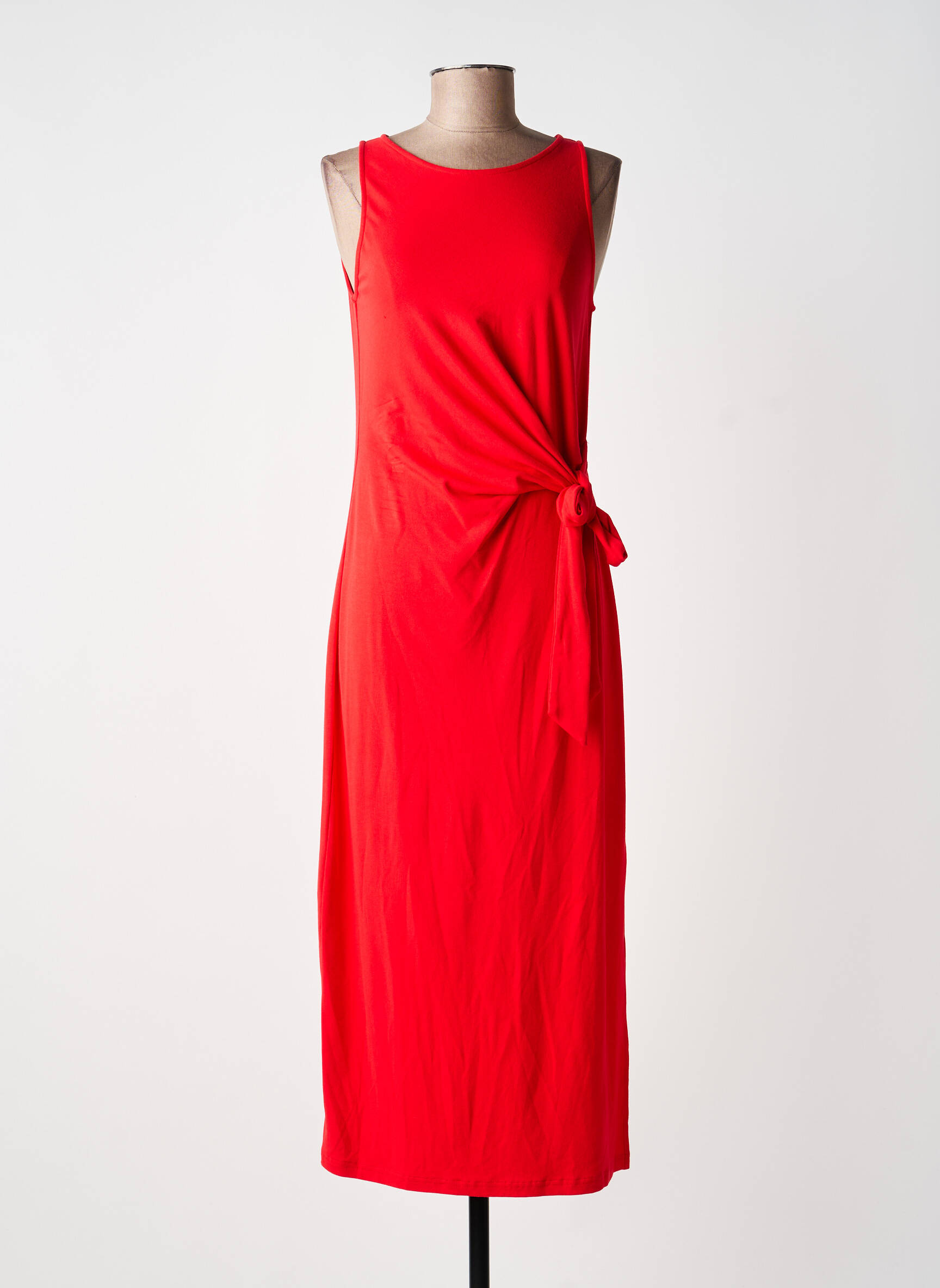 Rochie lungă fără mâneci fără mâneci roșu GRACE & MILA femeie