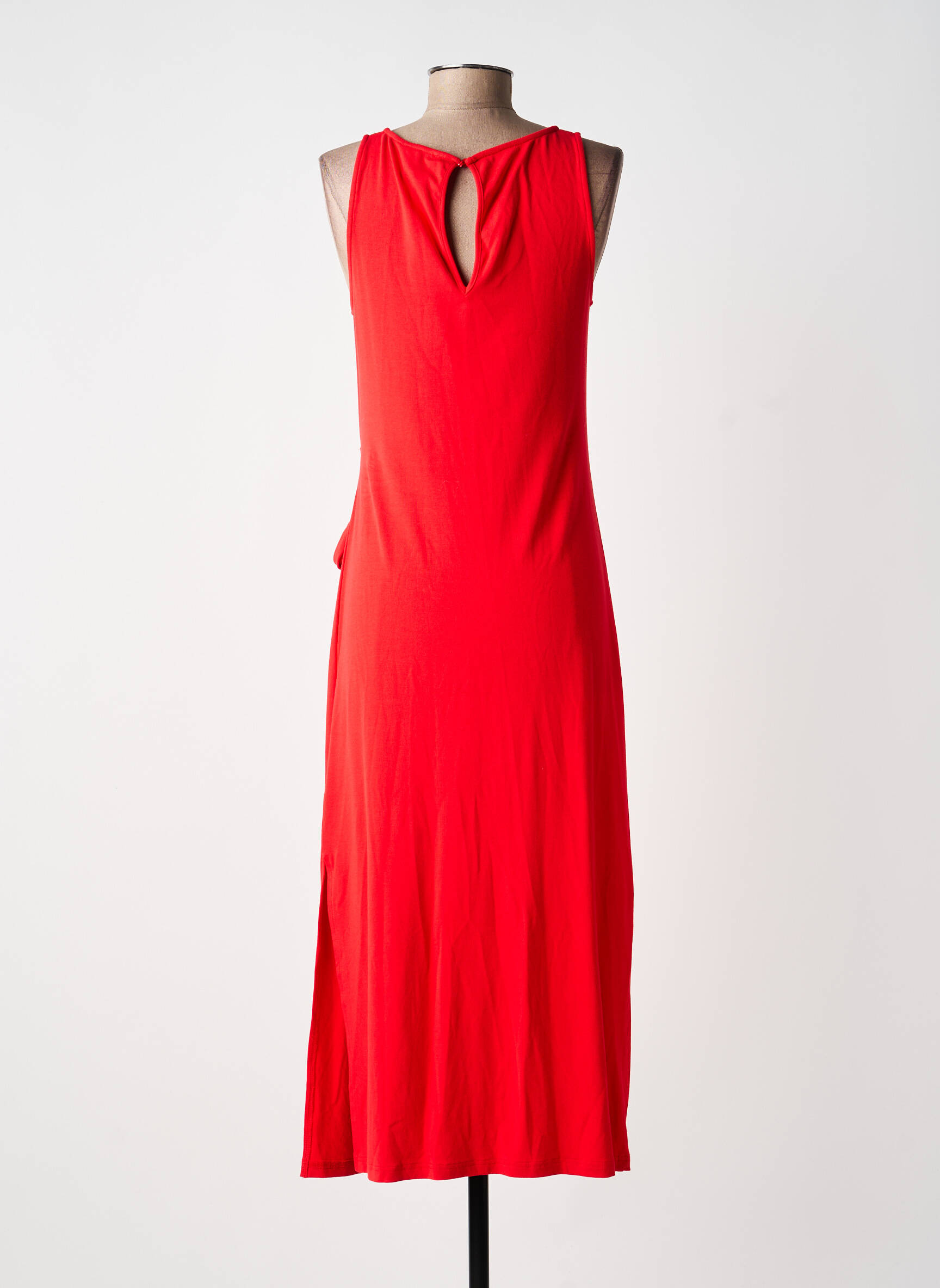 Rochie lungă fără mâneci fără mâneci roșu GRACE & MILA femeie