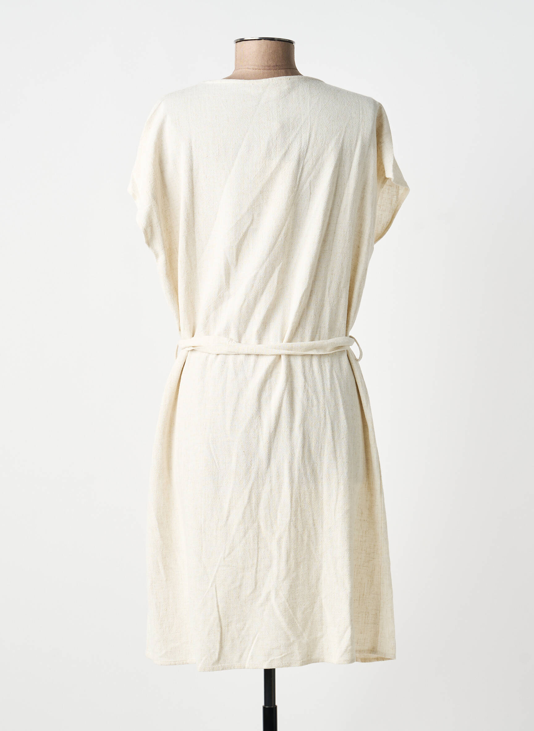 Rochie scurtă mâneci scurte mâneci scurte bej GRACE & MILA femeie
