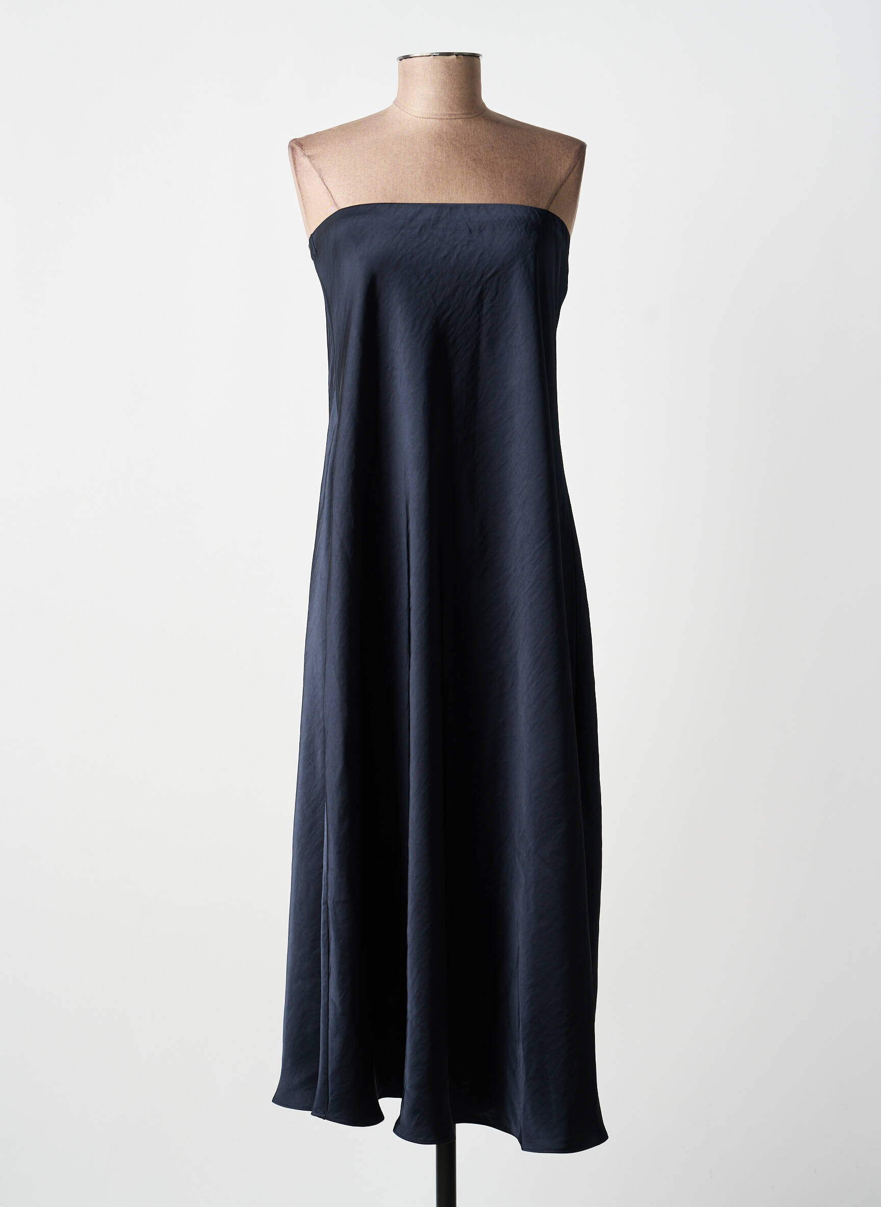 Rochie midi fără mâneci fără mâneci albastru ANGE femeie