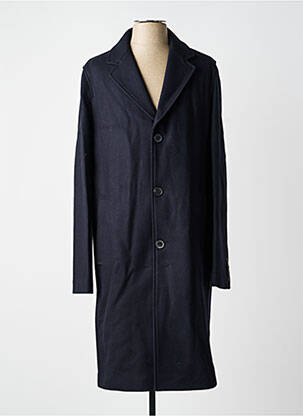Palton lung croială dreaptă fără glugă albastru THE KOOPLES bărbat