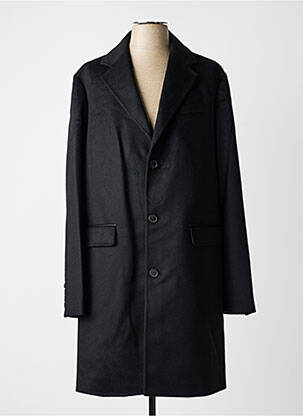 Palton lung croială dreaptă fără glugă negru THE KOOPLES bărbat