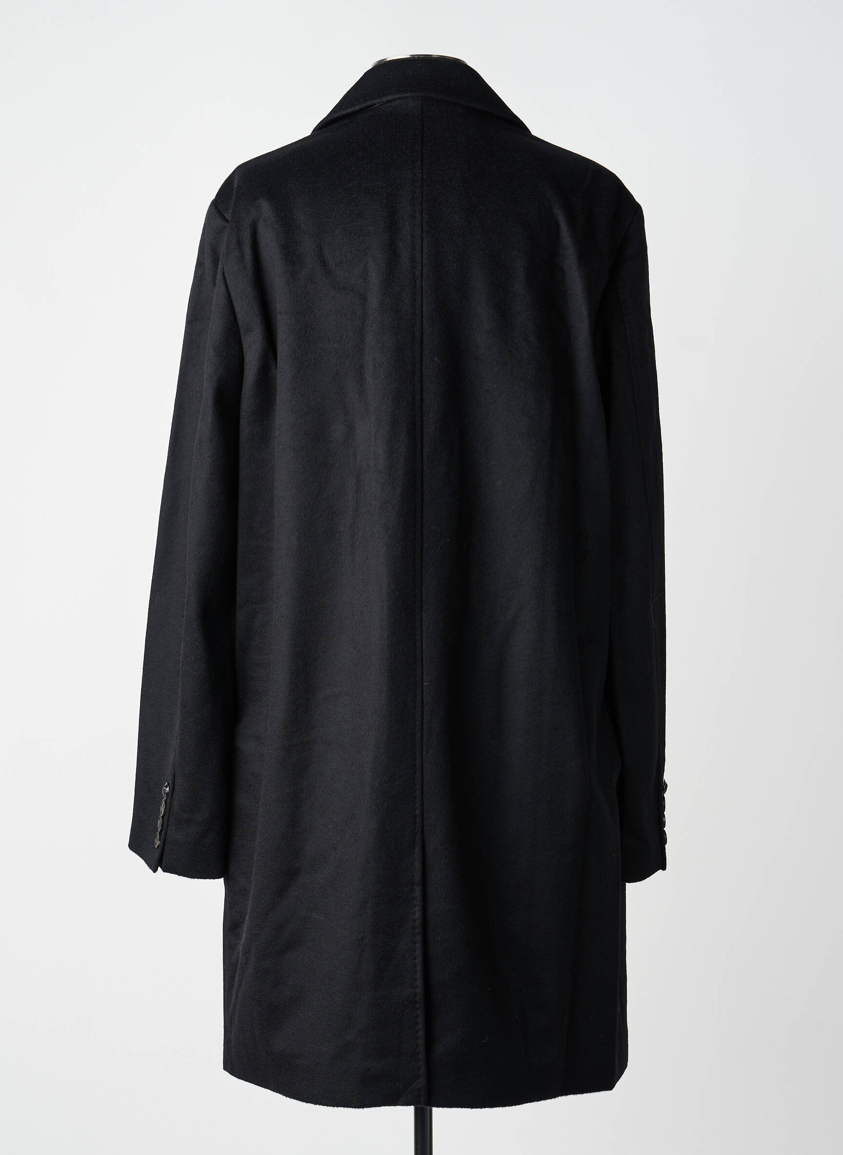 Palton lung croială dreaptă fără glugă negru THE KOOPLES bărbat