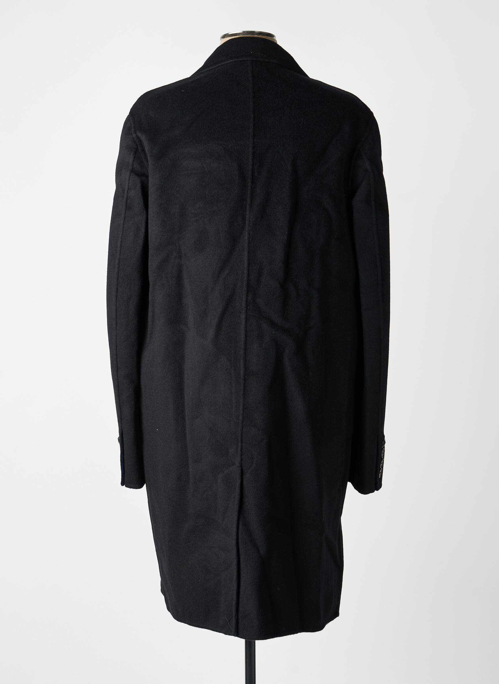 Palton lung croială dreaptă fără glugă negru THE KOOPLES bărbat