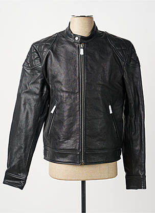 Geacă din piele buzunare negru THE KOOPLES bărbat