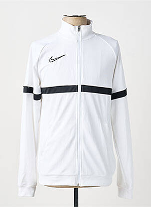 Jachete casual strânsă pe partea de jos alb NIKE bărbat