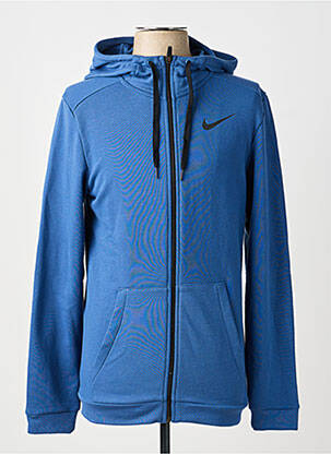 Jachete casual strânsă pe partea de jos albastru NIKE bărbat