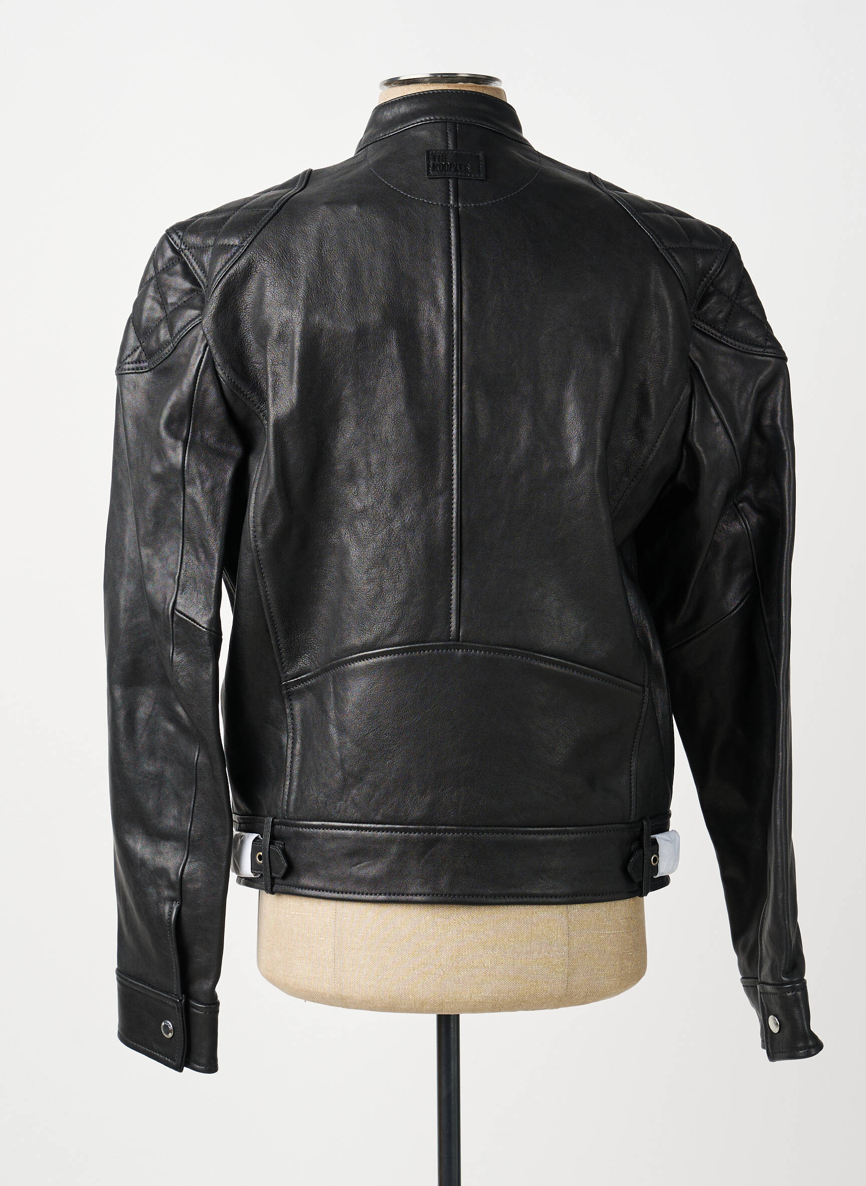 Geacă din piele buzunare negru THE KOOPLES bărbat