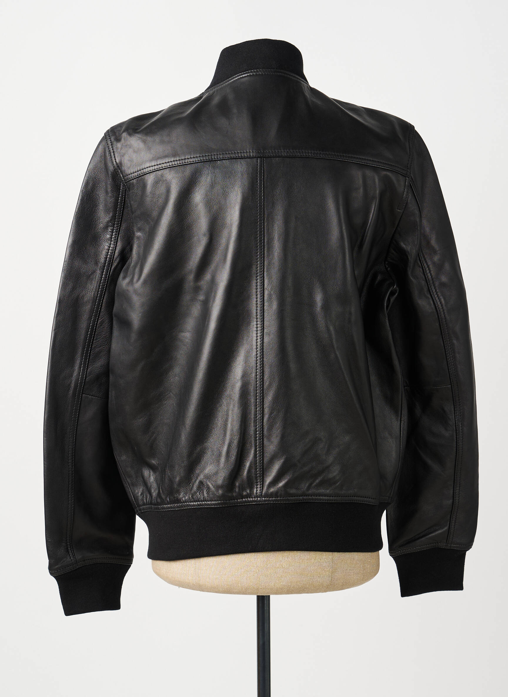 Geacă din piele buzunare negru THE KOOPLES bărbat