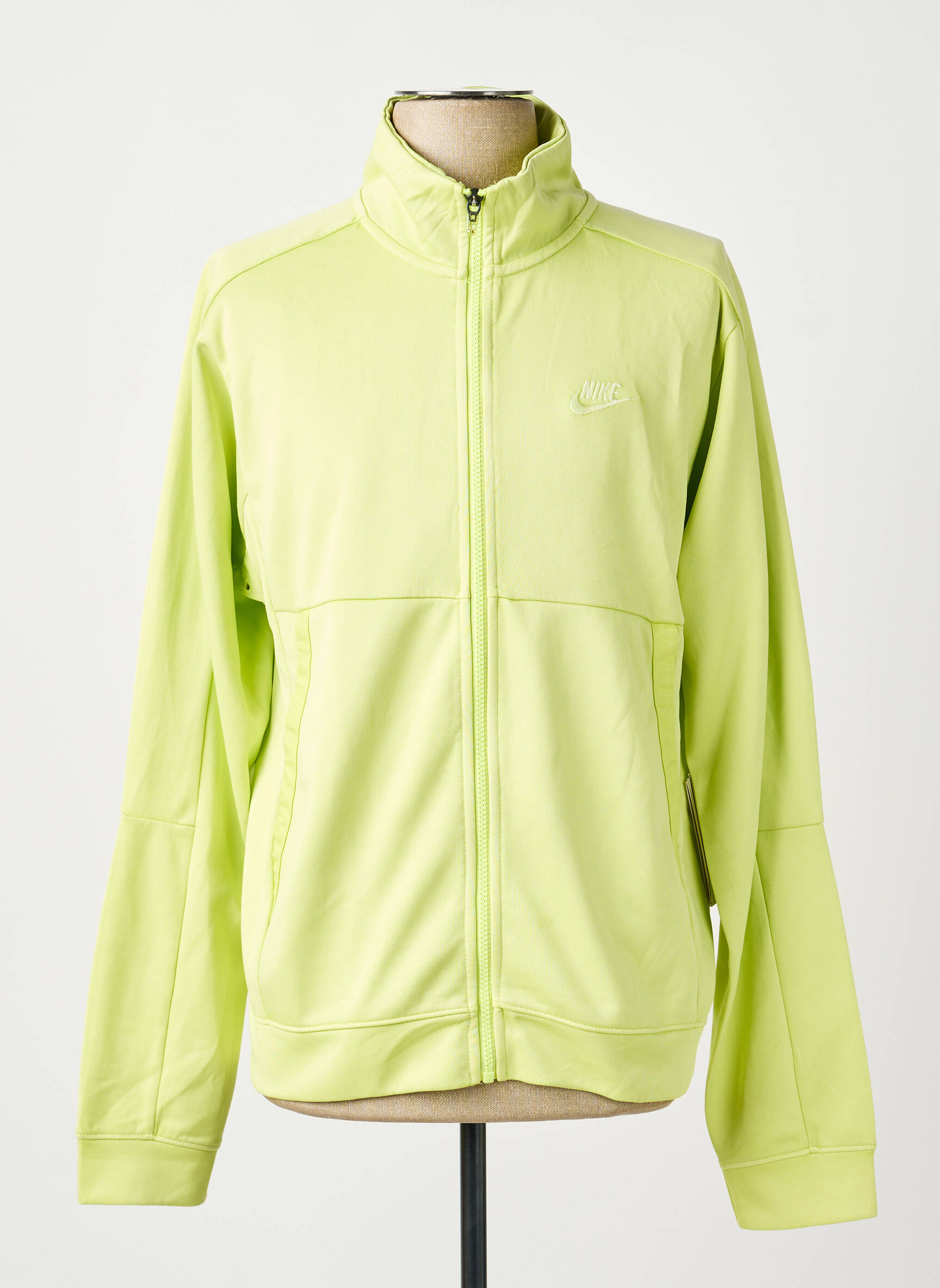 Jachete casual strânsă pe partea de jos verde NIKE bărbat