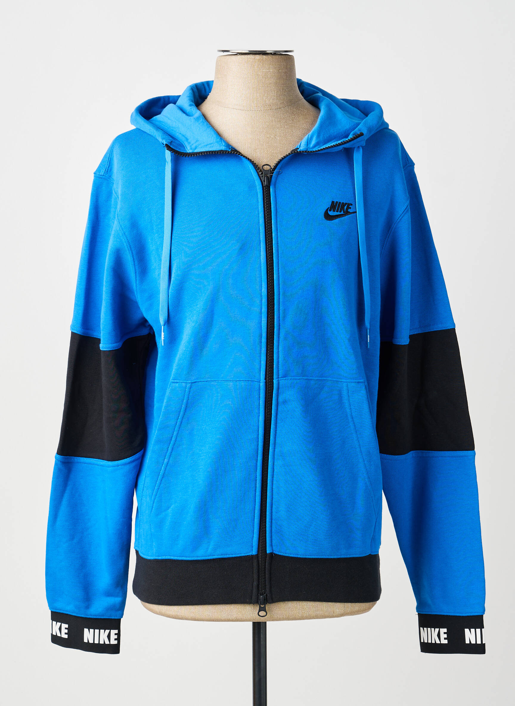 Jachete casual strânsă pe partea de jos albastru NIKE bărbat