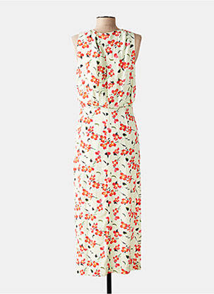 Rochie lungă imprimeu floral fără mâneci verde SEASON femeie