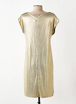 Rochie scurtă mâneci scurte mâneci scurte auriu CREAM femeie