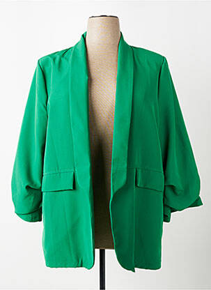Sacou buzunare false verde JOLIFLY & JUSTINE Y femeie