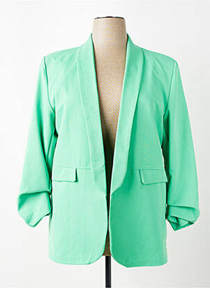 Sacou buzunare false verde JOLIFLY & JUSTINE Y femeie