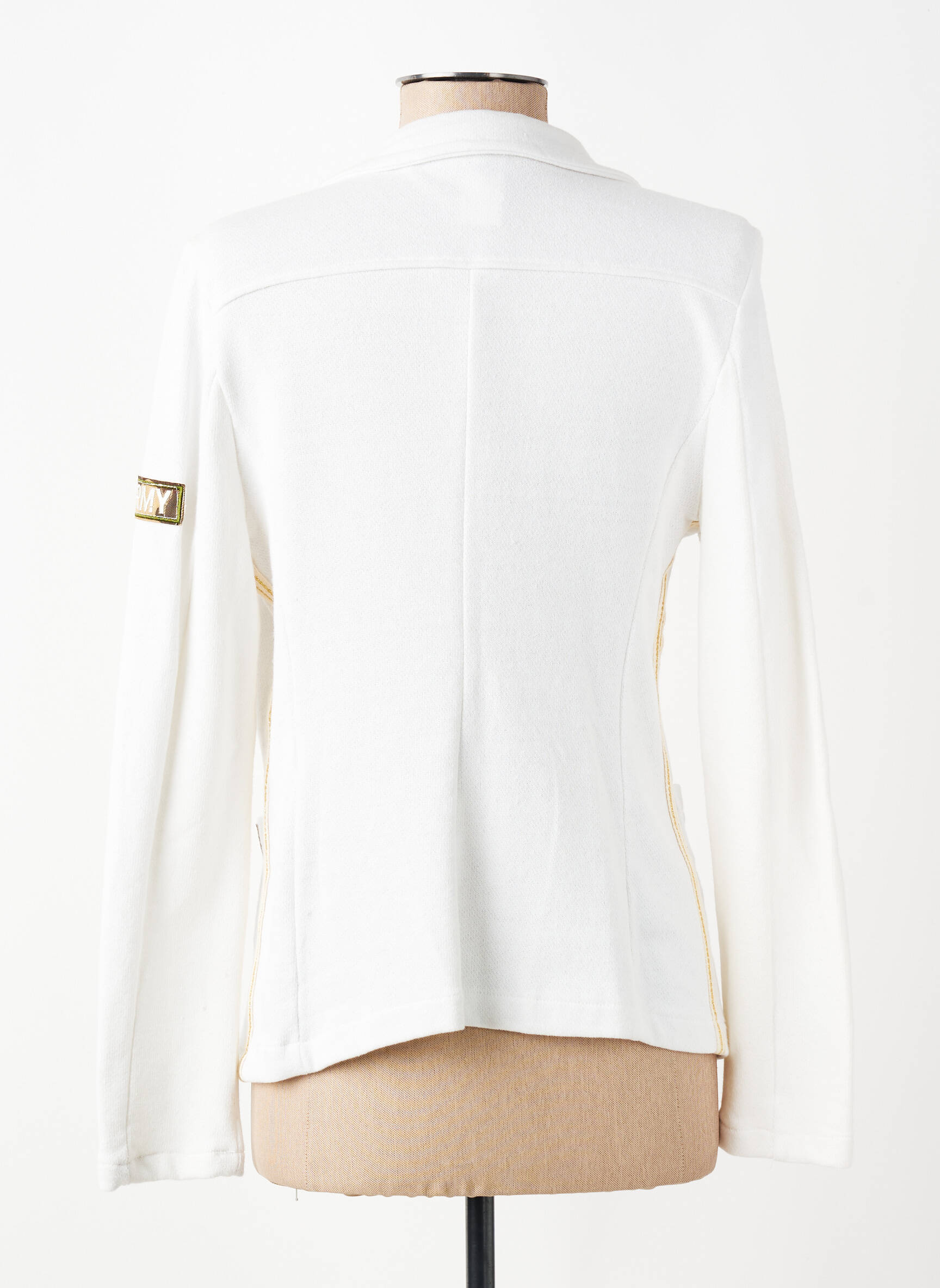 Sacou buzunare alb MADE IN ITALY femeie