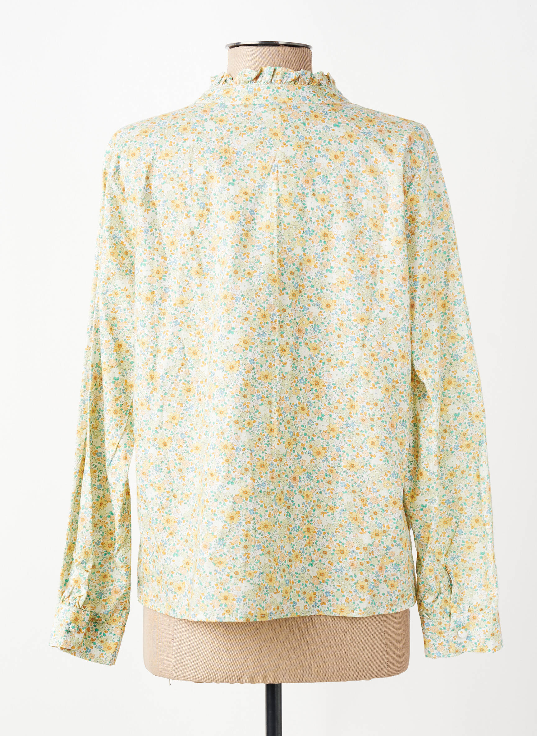 Cămașă imprimeu floral mâneci lungi verde SEASON femeie