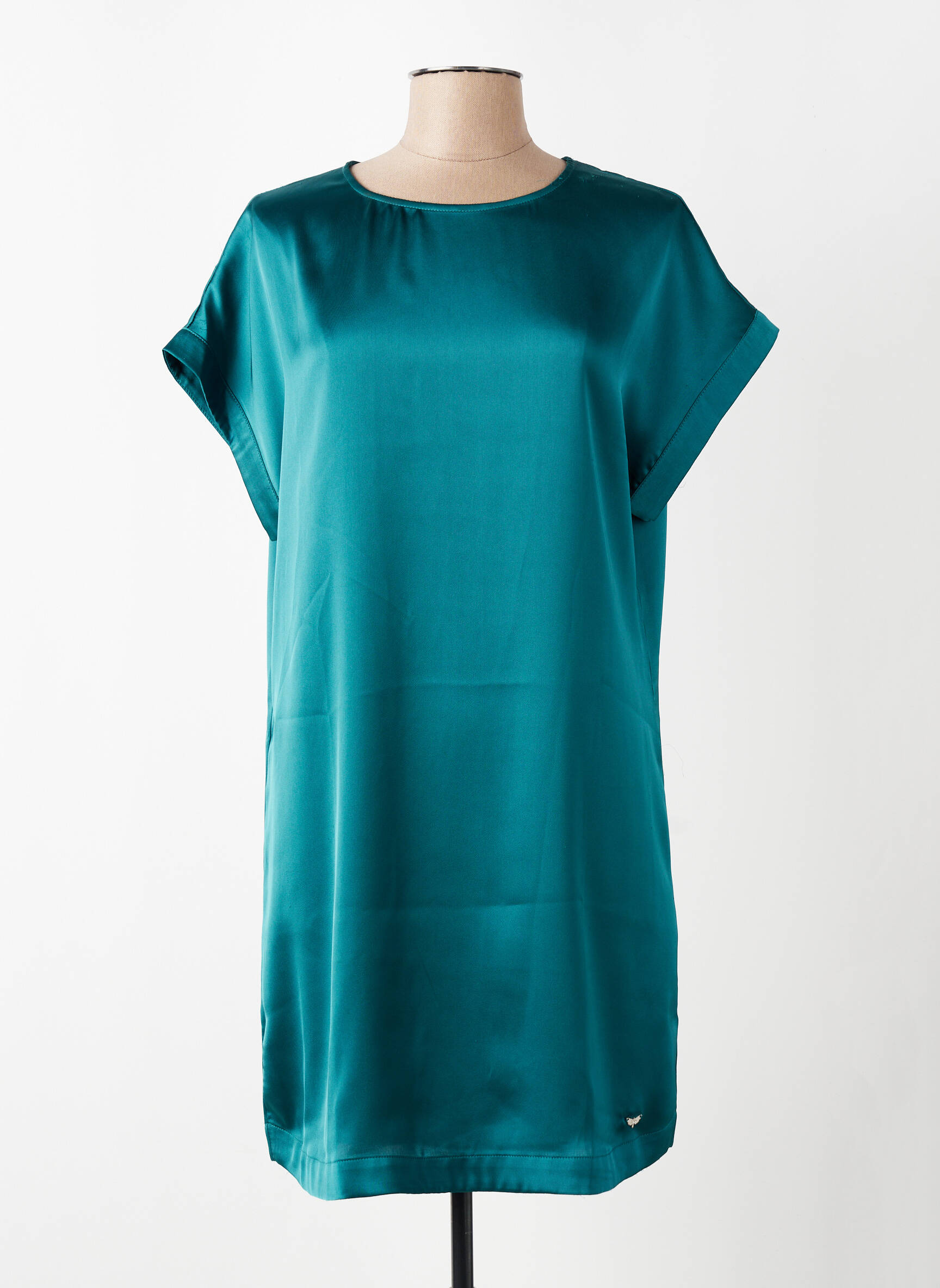 Rochie scurtă mâneci scurte mâneci scurte verde LPB LES PETITES BOMBES  femeie
