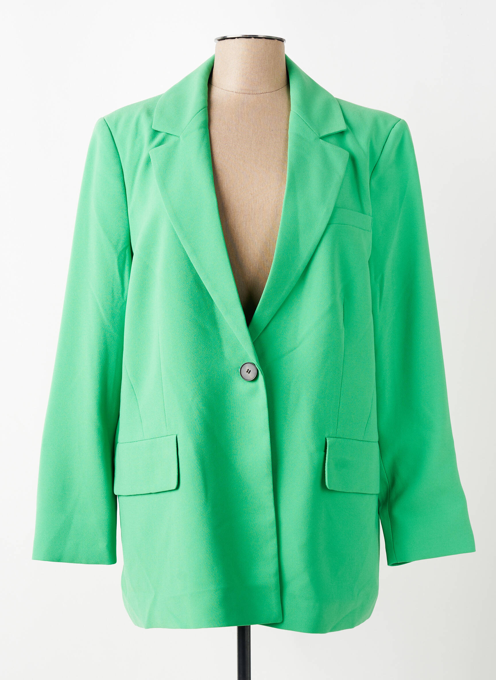 Sacou buzunare verde ONLY CARMAKOMA femeie