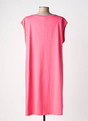 Rochie midi mâneci scurte mâneci scurte roz ANDROMEDE femeie
