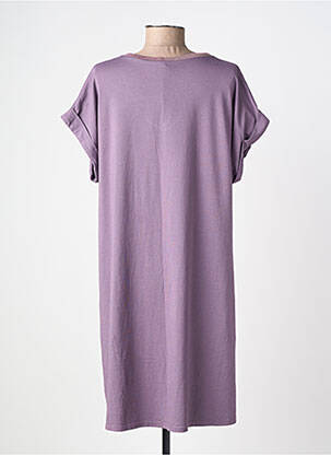 Rochie midi mâneci scurte mâneci scurte violet IZZY femeie