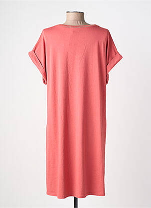 Rochie midi mâneci scurte mâneci scurte roz IZZY femeie