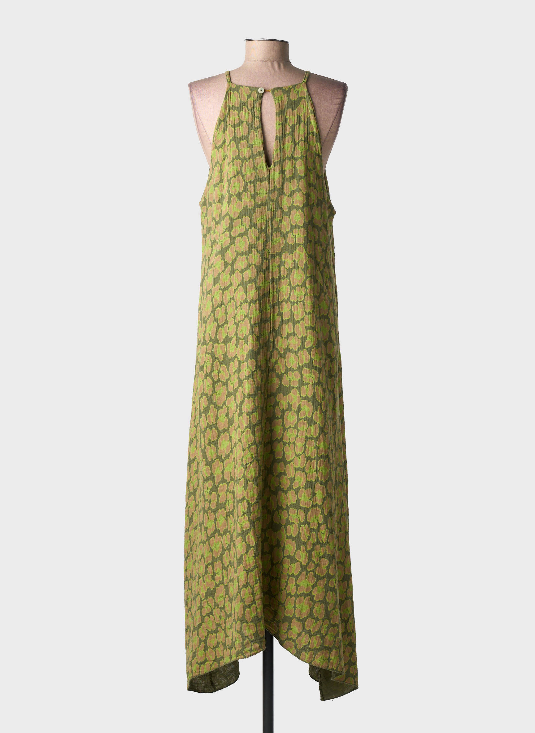 Rochie lungă mâneci lungi mâneci lungi verde FARFALLA femeie