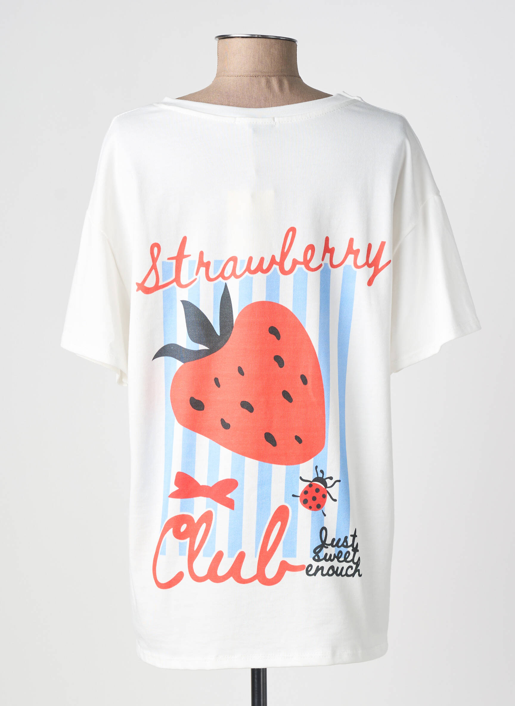Tricou imprimeu fantezie mâneci scurte alb IZZY femeie