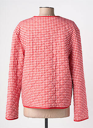 Jachete casual guler rotund roșu PIECES femeie