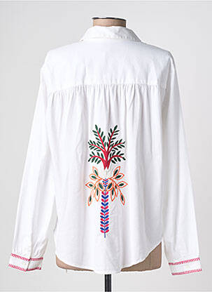 Cămașă croială dreaptă mâneci lungi alb PIECES femeie
