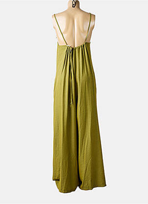 Salopetă-pantalon bretele subțiri bretele subțiri verde FARFALLA femeie