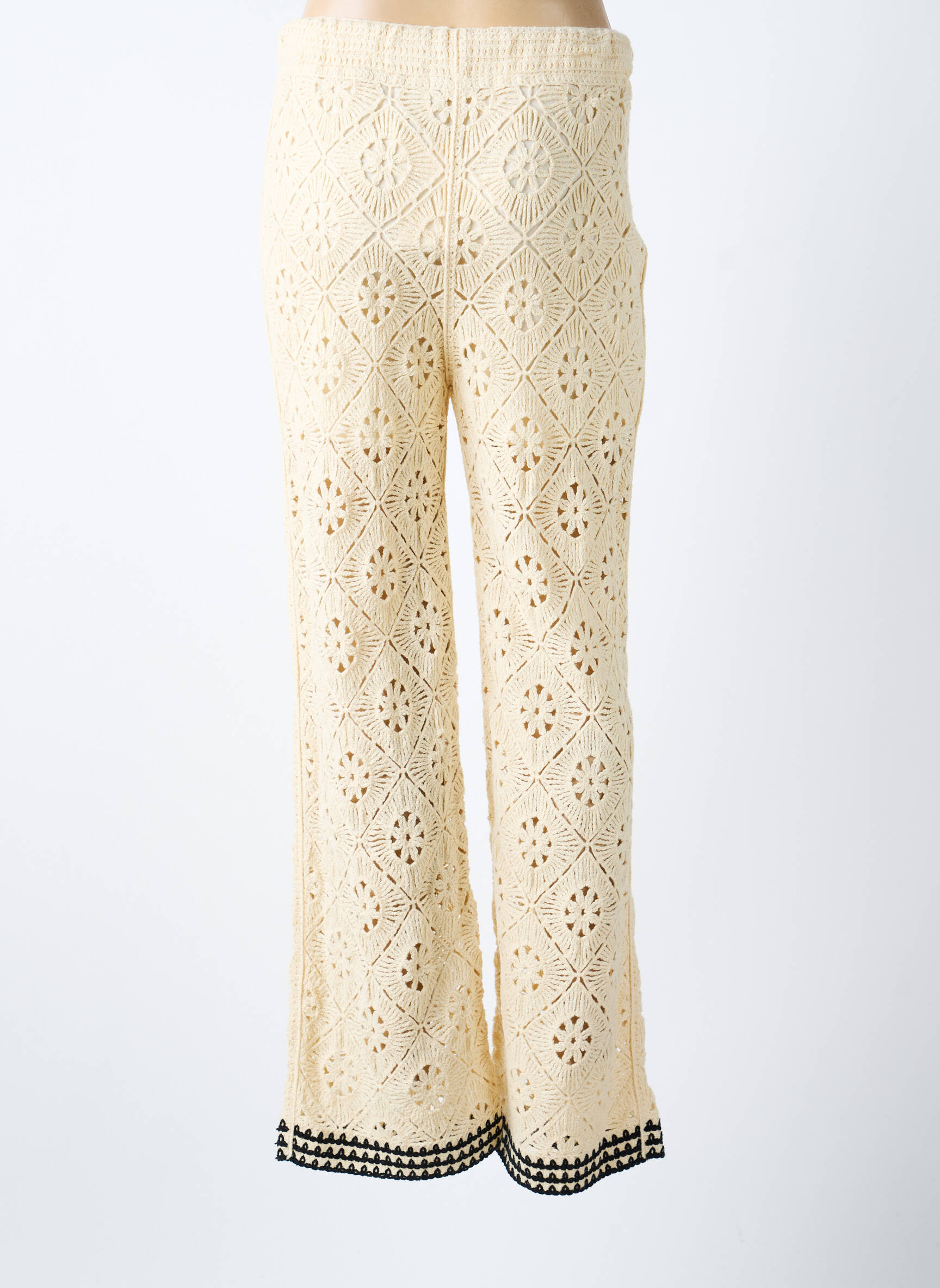 Pantalon drept elasticitate mărime normală bej INTUITION femeie